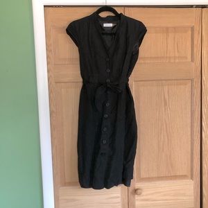 Calvin Klein size 4 Linen Button down dress